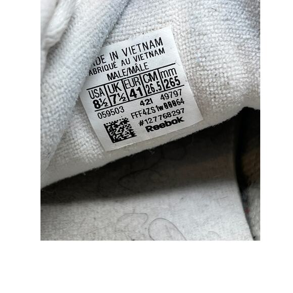 Reebok Classic Leather Sneakers Mens 8.5 - Picture 7 of 7